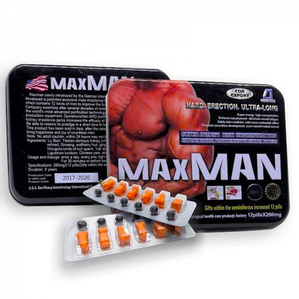 حبوب ماكس مان 24 حبة Maxman - صورة 1